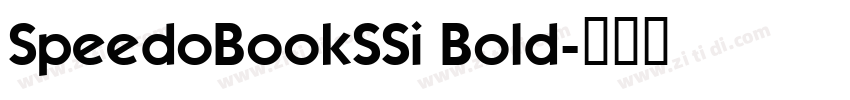 SpeedoBookSSi Bold字体转换